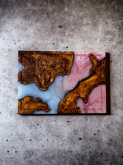 Epoxy Board Ice Blue und Rosa