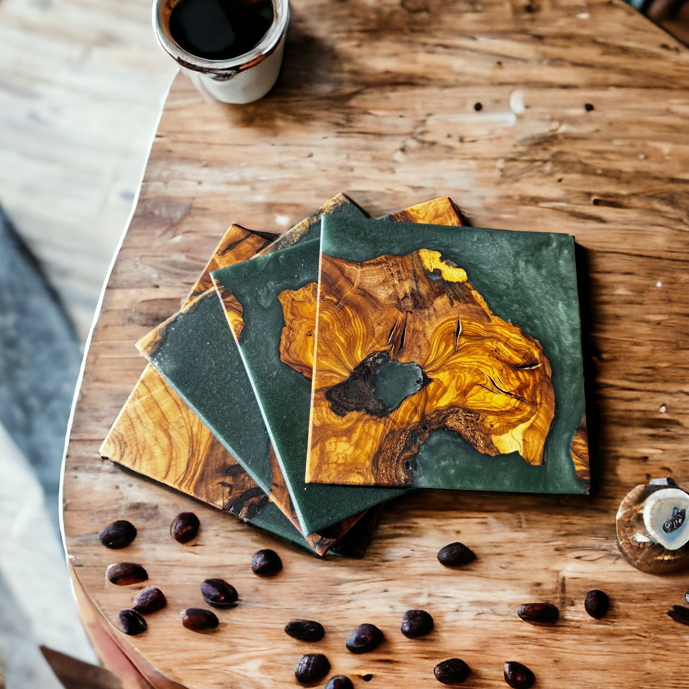 Tassenuntersetzer Grün