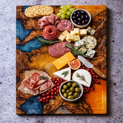 Epoxy Board Blau Orange Grün