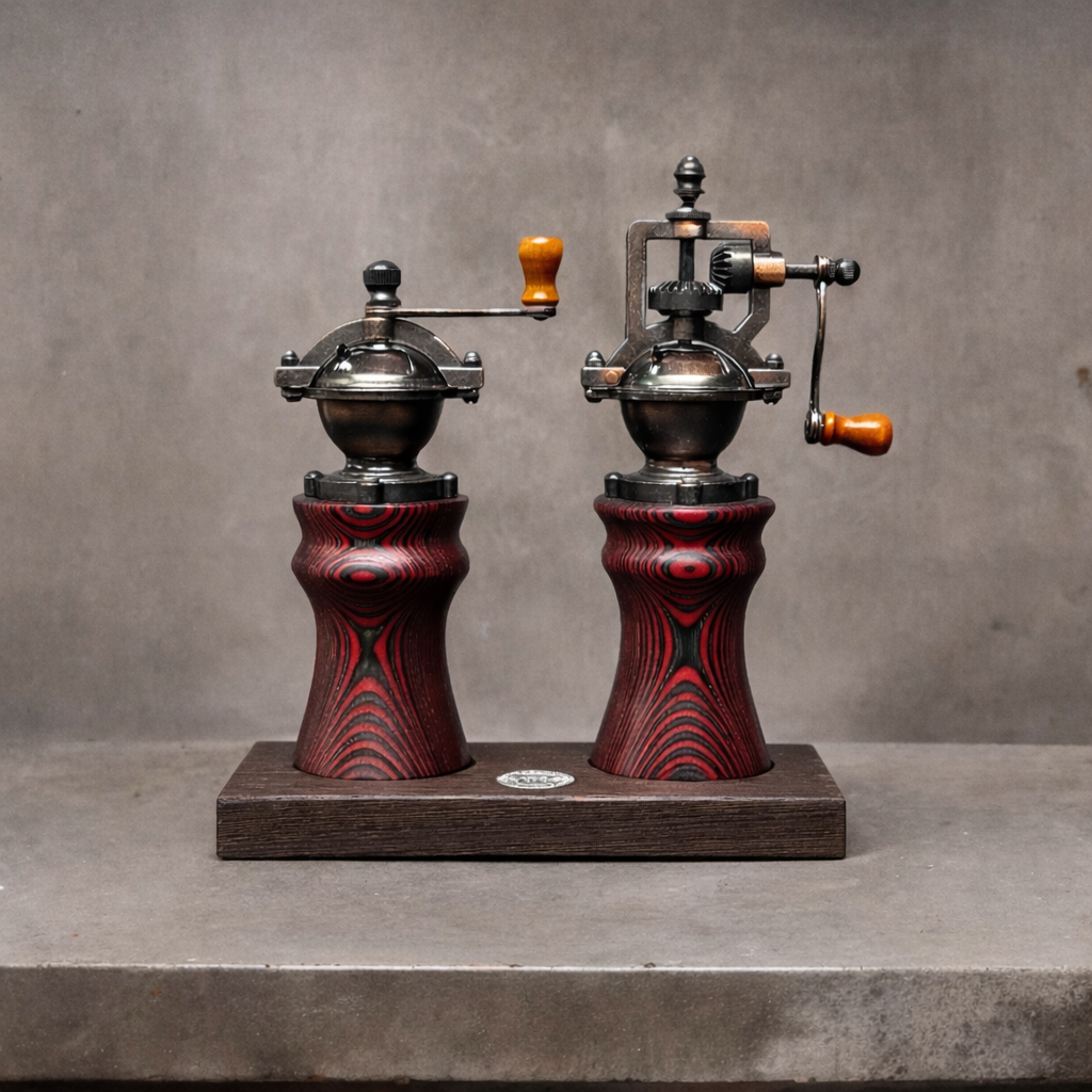 Bundle Pfeffermühle und Salzmühle REZYWOOD Red Devil