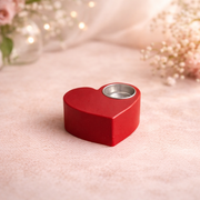 Kerzenhalter aus Hydroflow – Herzform Rot
